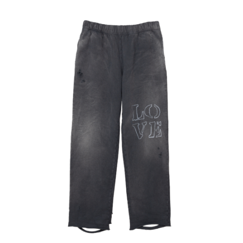 KAMIYA ڥߥLOVE' Printed Sweat Pants BLACK (G12PT059)