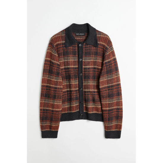 OUR LEGACY 【アワーレガシー】EVENING POLO Rust Geezer Check OUR LEGACY 【アワーレガシー】EVENING POLO Rust Geezer Check