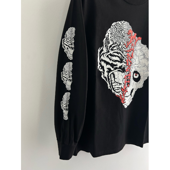 MASSES【マシス】T-SHIRT L/S SPLIT BLACK (1241009013)