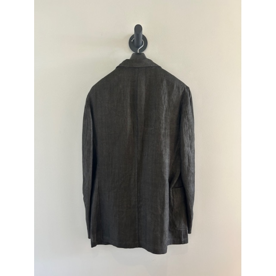 y's yohji yamamoto/ワイズ★麻ジャケット/MP-J08-300 Yohji Yamamoto POUR HOMME (ヨウジヤマモトプールオム)INK DYED