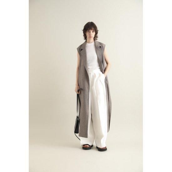 新品タグ付SACRAサクラLINEN COTTON CHAMBRAY GILET サクラ LINEN COTTON CHAMBRAY GILET SACRA レディース 国内正規