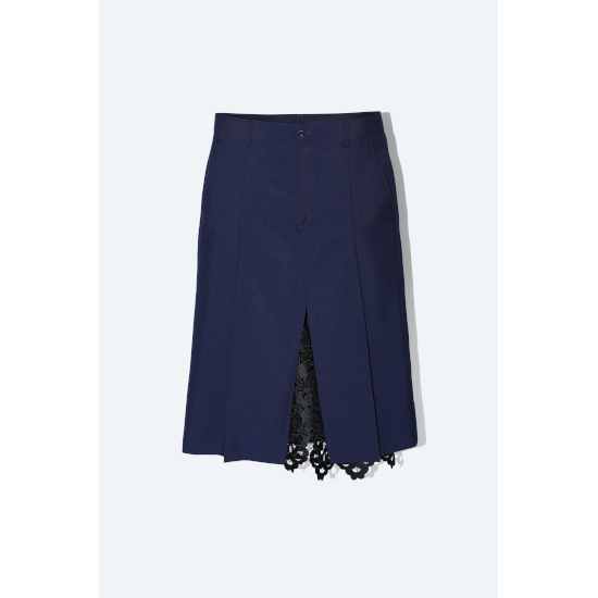 TOGA PULLA 【トーガプルラ】 OX LACE SKIRT NAVY (TP242-FG217)