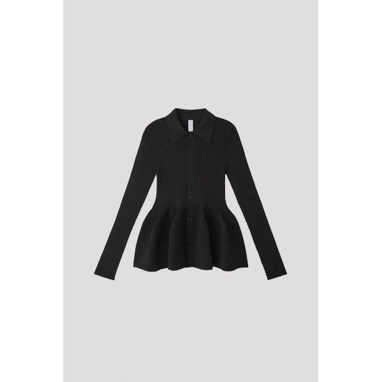 CFCL 【シーエフシーエル】 POTTERY SHIRT CARDIGAN BLACK