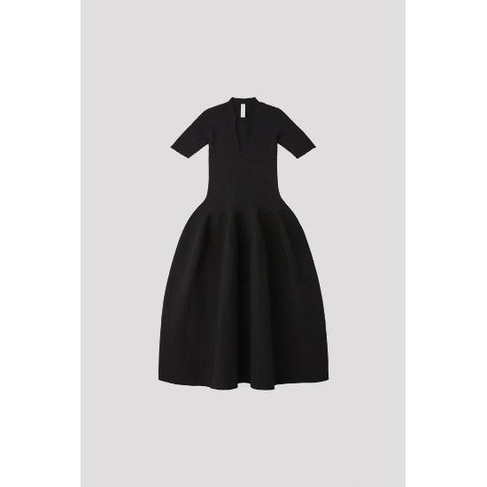 CFCL POTTERY SHORT SLEEVE DRESS 黒 半袖 POTTERY SHORT SLEEVE CARDIGAN DRESS – OBLIGE