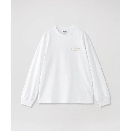 ガニー　GANNI シャツ GANNI【ガニー】 Future Heavy Jersey Palm Long Sleeve T-shirt