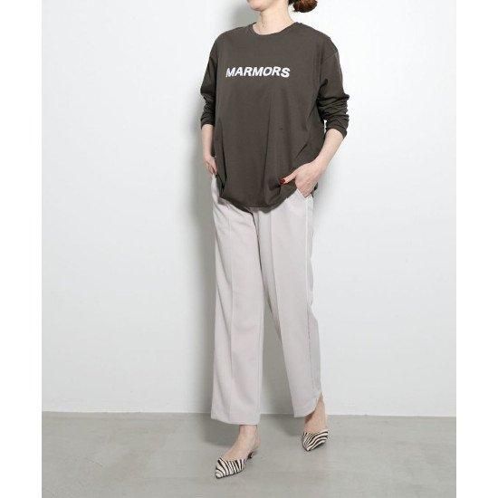 marmorsڥޥ⥢ logo long t-shirt CHARCOAL (0223309041)