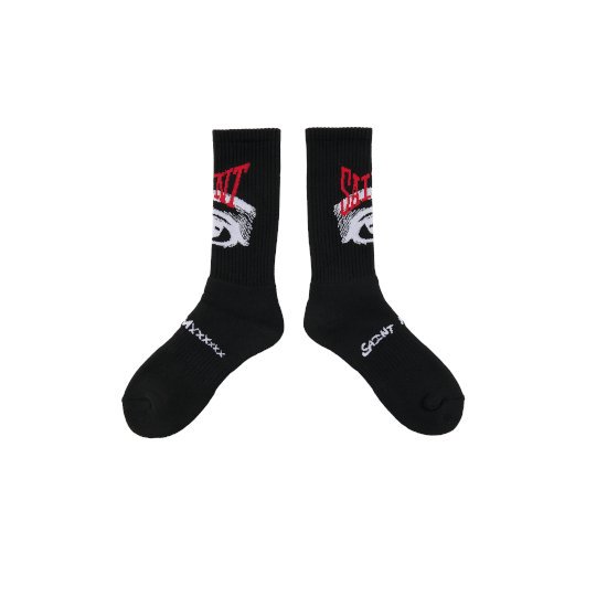 SAINT Mxxxxxx ڥ ޥ SOCKS/EYE/BLACK(SM-YS1-0000-101)