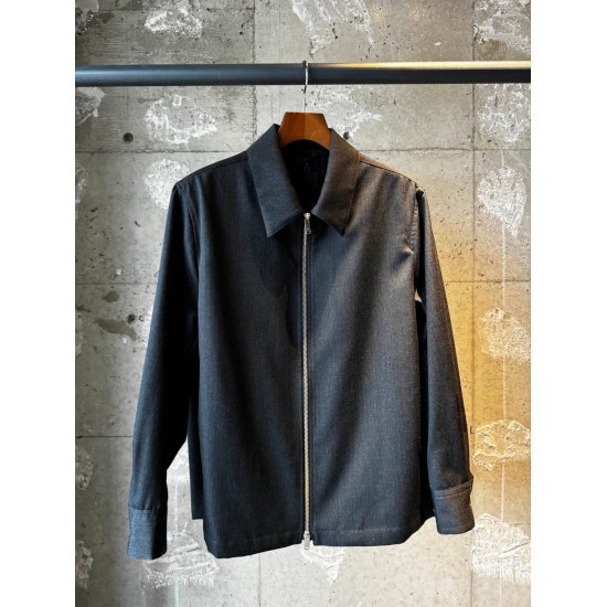 yoke ڥ衼FRONT ZIP SHIRT BLOUSON CHARCOAL (YK24FW0741B)