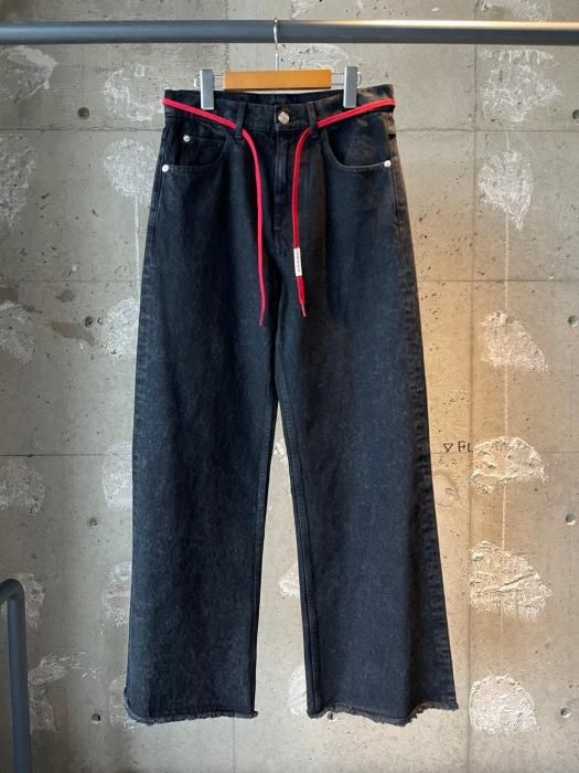 MARNI 【マルニ】 MARBLE DYED COTTON DENIM BLACK (PUJU0019A0 MARNI 【マルニ】 MARBLE DYED COTTON DENIM BLACK (PUJU0019A0