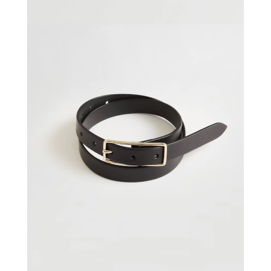 Shinzone ڥ󥾡 SLENDER LEATHER BELT BLACK (15AMSIT55)
