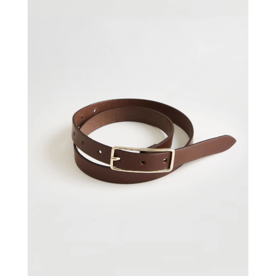 Shinzone ڥ󥾡 SLENDER LEATHER BELT BROWN (15AMSIT55)