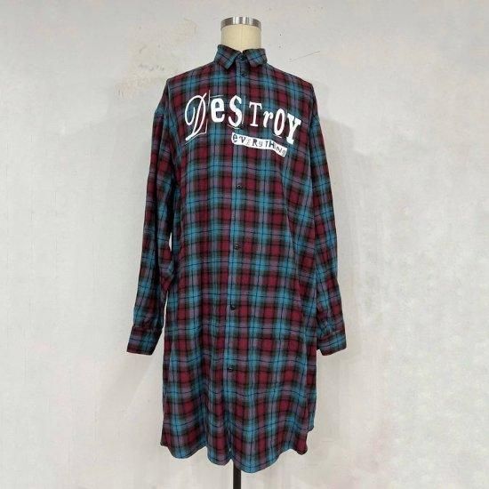 KIDILL ڥǥ Destroy Check Shirt RED/BLUE CHECK (KL868)