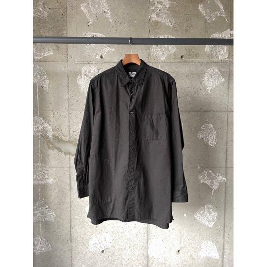 Yohji Yamamoto POUR HOMME (襦ޥȥס륪)BSARMY POPLIN BIG SIDE P SHIRT (HO-B99-042)