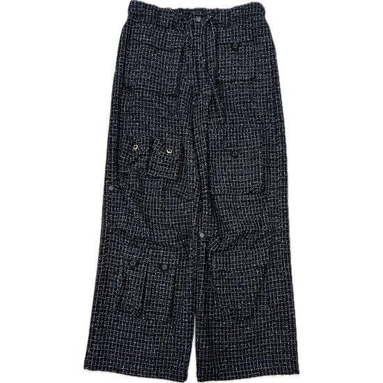 24AW DAIRIKU Tweed PKT Cargo Pants Sサイズ DAIRIKU 【ダイリク】 Tweed PKT Cargo Pants Black Check (24AW