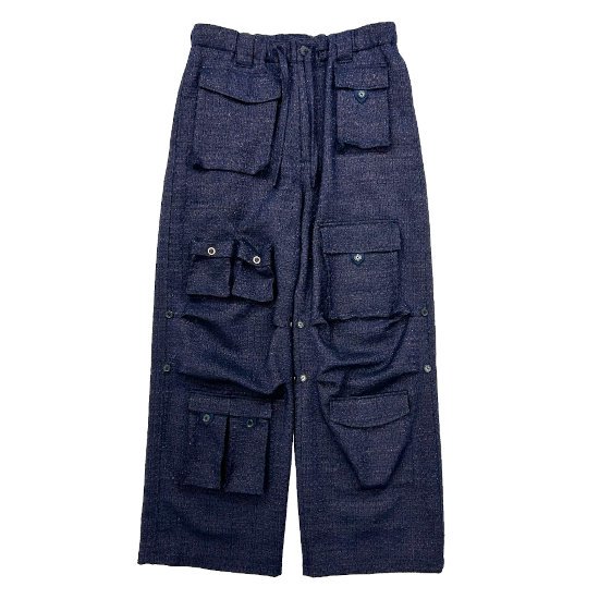 DAIRIKU ڥꥯ Tweed PKT Cargo Pants Lame Navy(24AW TW-4)