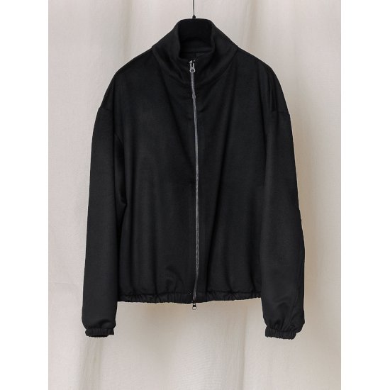 GABRIELA COLL GARMENTS ڥ֥ꥨ  ġ S15 NO.261 LORO PIANA WOOL ZIPPER JACKET BLACK  (S14-261) 