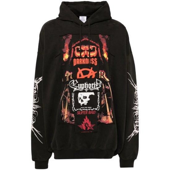 VETEMENTS 【ヴェトモン】PATCHED METAL HOODIE (UA65HD610B) VETEMENTS 【ヴェトモン】PATCHED METAL HOODIE (UA65HD610B)