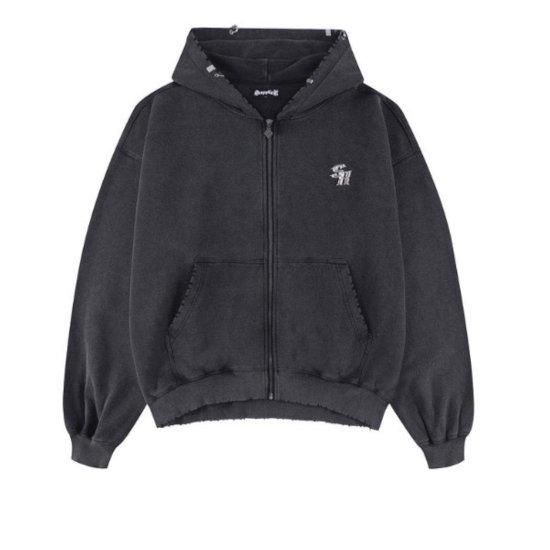 SUPPLIER ڥץ饤䡼Vintage Wash Pierced Zip Hoodie (08113-0140004)
