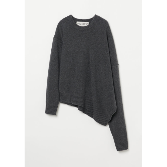 INSCRIRE ڥ󥹥ꥢAsymmetry Sweater CHARCOAL (IC242DAI24AWIBC054) 