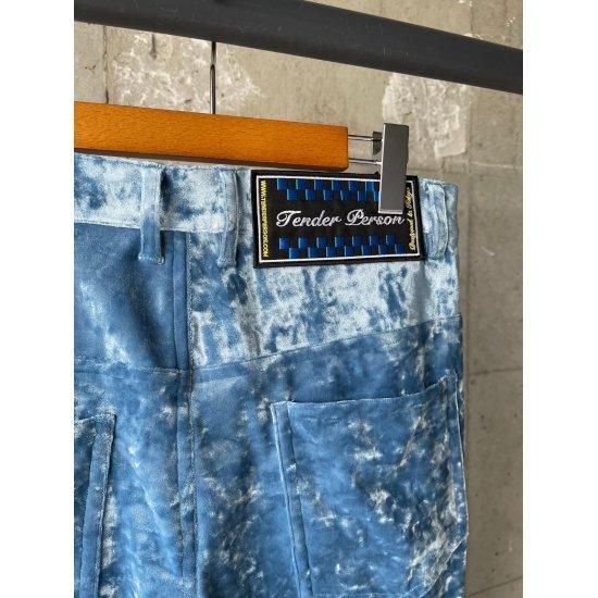 TENDER PERSON 【テンダーパーソン】VELVET FLARE PANTS SKYBLUE TENDER PERSON 【テンダーパーソン】VELVET FLARE PANTS SKYBLUE