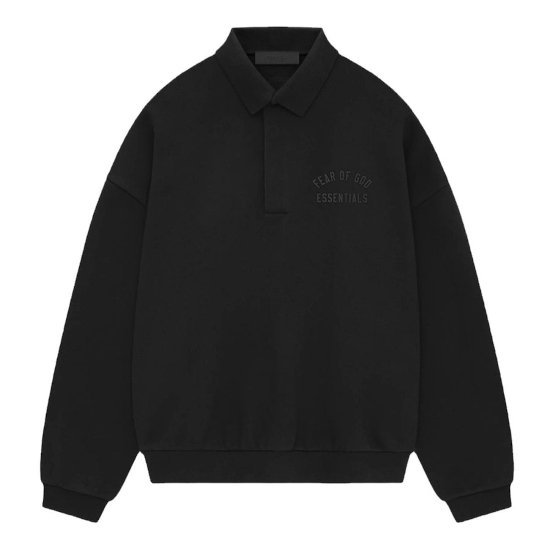 ESSENTIALSڥå󥷥륺FLEECE POLO BLACK (192BT244390F)