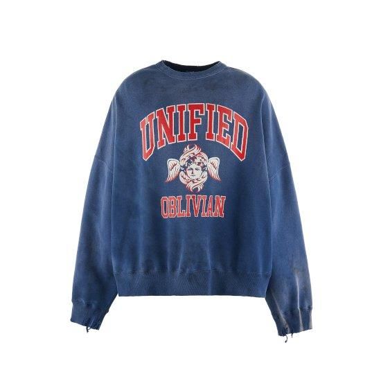 SAINT Mxxxxxx 【セント マイケル】CREW SWT/UNIFIED/NAVY (SM