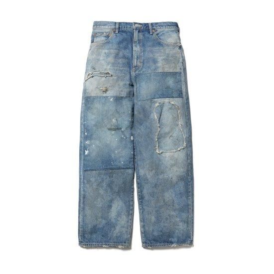 F-LAGSTUF-F【フラグスタフ】 BORO DENIM PANTS INDIGO (FS1528)