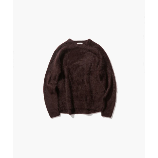 ATON ڥȥ ROYAL CASHMERE FUR | CREWNECK SWEATER BURGUNDY (AT-KRAGCW0901)