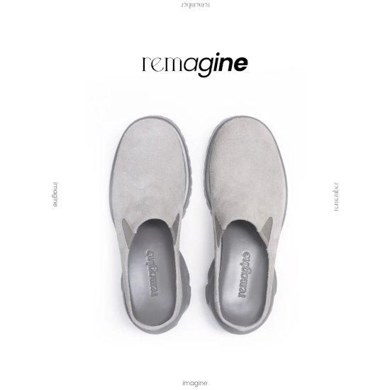 Remagine|リマジン “WARM UP” CASUAL SHOES GREY (RIRE24SS2-04)