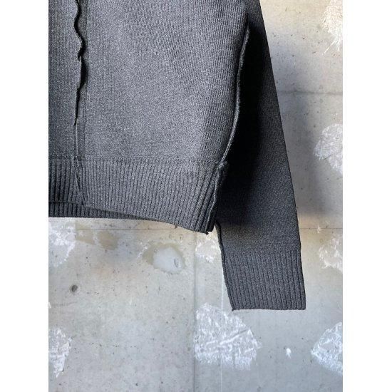CAMIEL FORTGENS|カミエルフォートヘンス ZIP UP KNIT GREY (CF