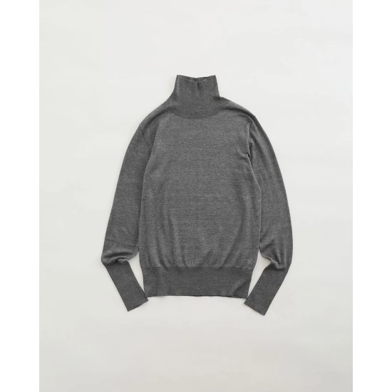 Shinzone 【シンゾーン】 COTTON SILK HIGH NECK KNIT GRAY Shinzone 【シンゾーン】 COTTON SILK HIGH NECK KNIT GRAY