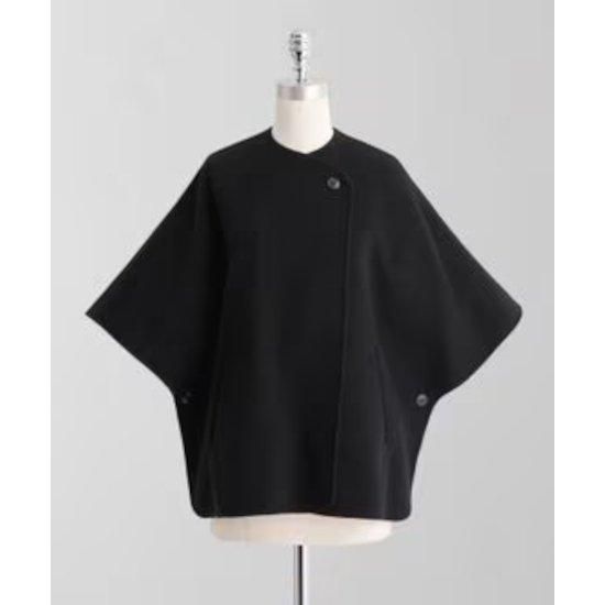 LOEFF【ロエフ】リバー フード ケープ BLACK (8825-104-0201)