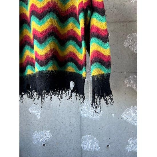 Lamrof 【ラムロフ】 Wave Mohair Knit Rasta (LM-24FW-KN01)
