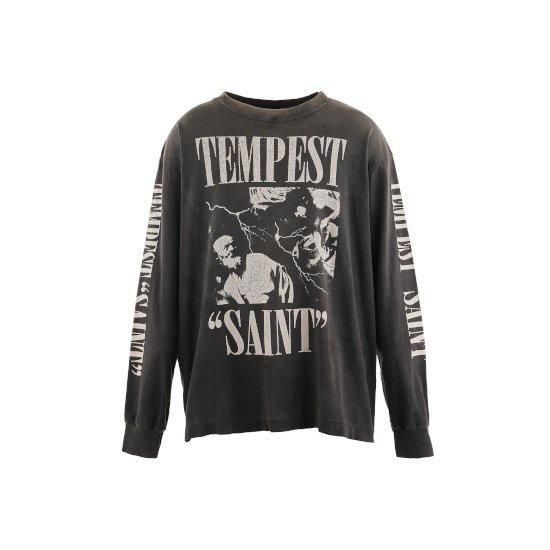 【Saint Mxxxxxx】LS TEE/TEMPEST ユニセックス 送関込 予約) SAINT Mxxxxxx 【セント マイケル】 LS TEE/TEMPEST/BLACK