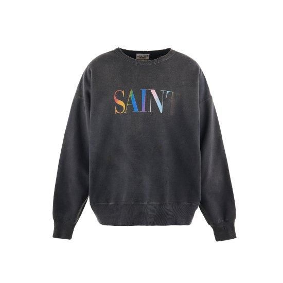 SAINT Mxxxxxx 【セント マイケル】 CREW SWT/RAINBOW SNT/BLK SAINT Mxxxxxx 【セント マイケル】 CREW SWT/RAINBOW SNT/BLK