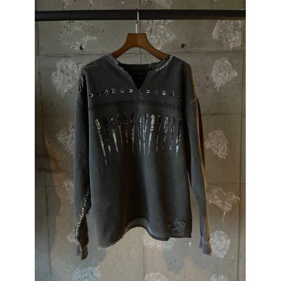MINUS【マイナス】Bootleg Crew Sweat With Repaired (SHINE