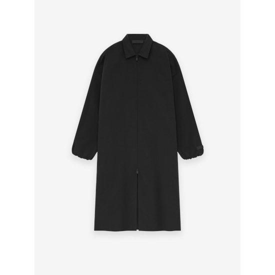 ESSENTIALS ڥå󥷥륺 Military Nylon Trench Jacket BLACK (202BT246400F)