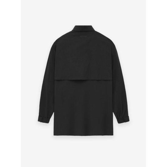 ESSENTIALS|エッセンシャルズ Military Nylon Overshirt BLACK (186BT244320F)
