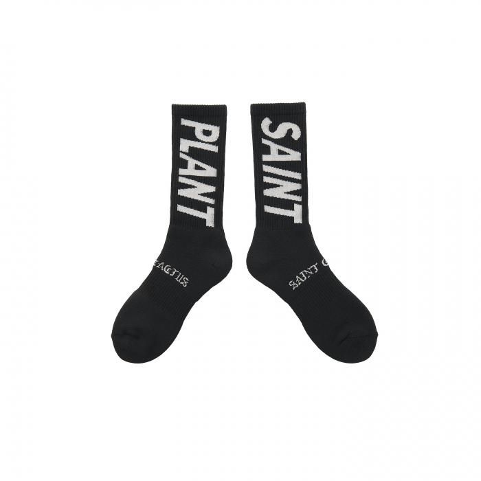 SAINT Mxxxxxx ڥ ޥ CP SOCKS SNT PLANT BLACK (SM-YS1-0000-C14)