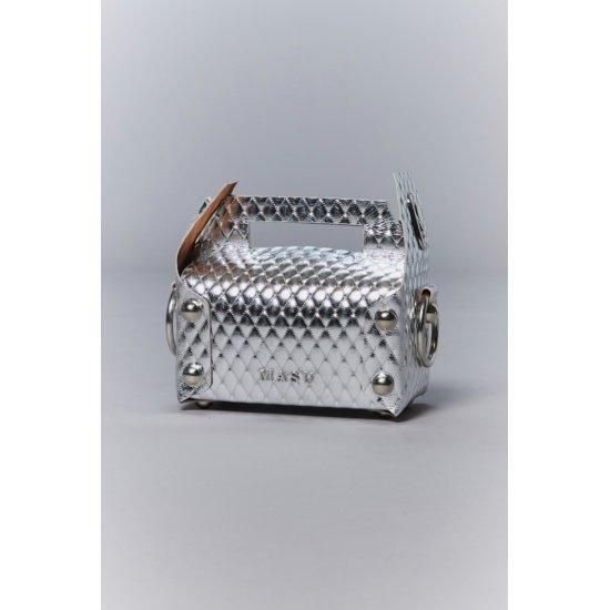 MASU 【エムエーエスユー】 LEATHER CAKE MINI BAG SILVER MASU 【エムエーエスユー】 LEATHER CAKE MINI BAG SILVER