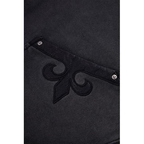 SUPPLIER 【サプライヤー】 Fleur Leather Patch Zip Hoodie