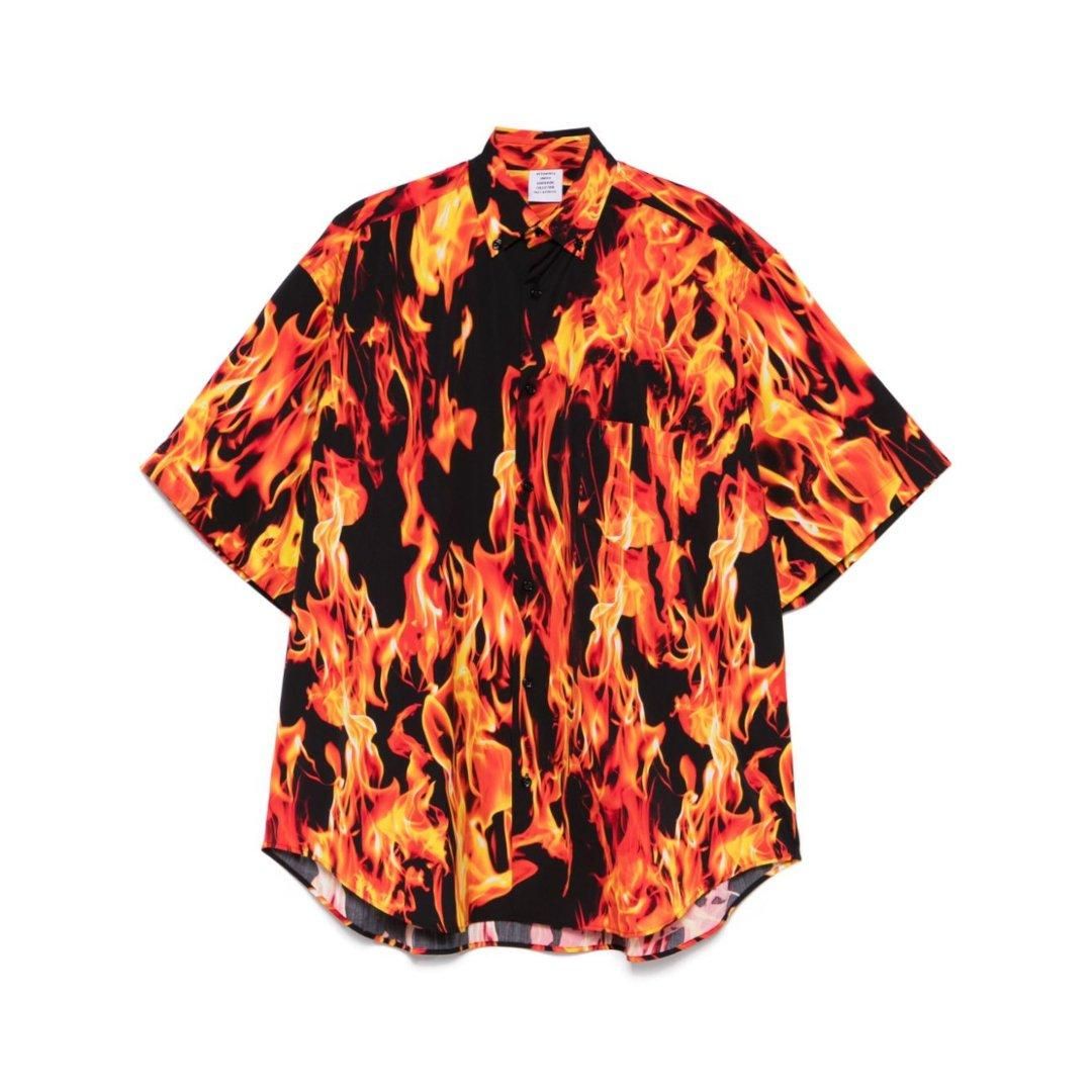 VETEMENTS|ȥ FLAME PRINT SHIRT (UA66SH430X)
