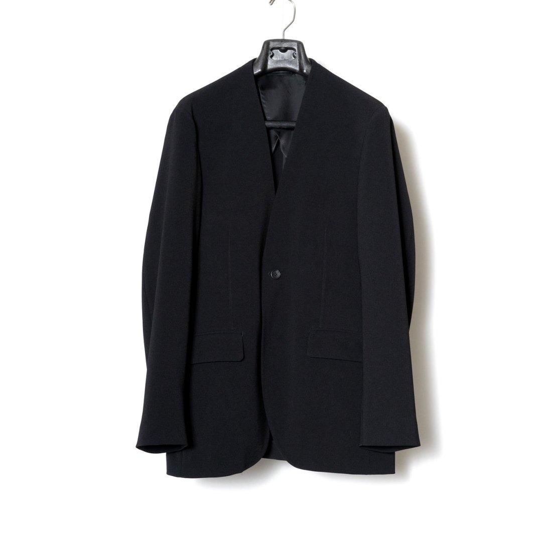 RAINMAKER ڥ쥤᡼ DOUBLE CLOTH NO COLLAR JACKET / BLACK (RM251-011)