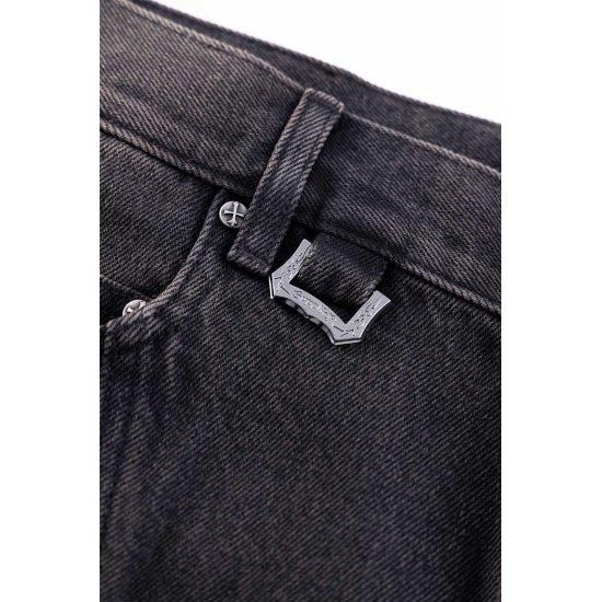 パンツ supplier CROSS LEATHER PATCH BAGGY Cross Leather Patch Baggy Denim Pants｜SUPPLIER｜デニムパンツ