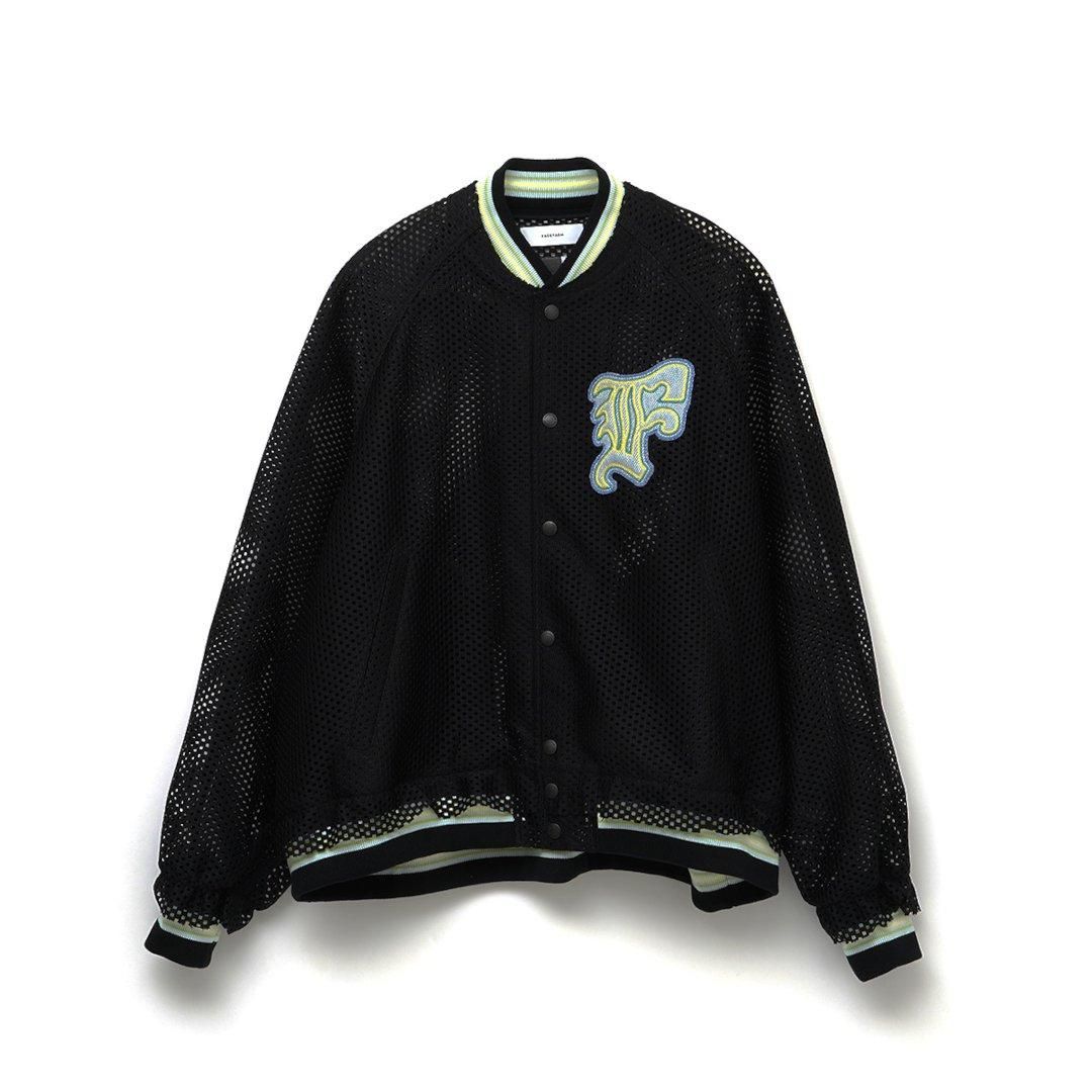 FACETASM ڥեå MESH STADIUM JACKET  BLACK (NAT-JK-M08)
