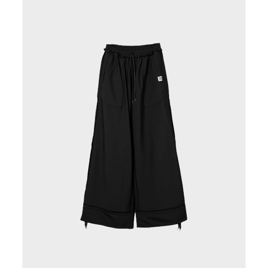 黒 サルエルパンツ ミハラヤスヒロ　MIHARA YASUHIRO Maison MIHARA YASUHIRO|ミハラヤスヒロ INSIDE OUT PANTS BLACK