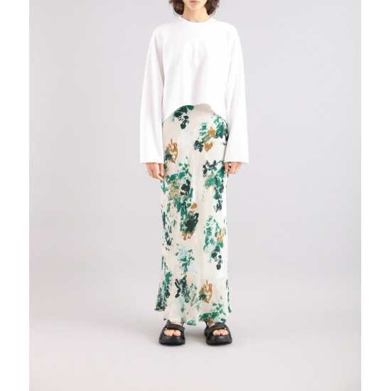 SACRAڥ EXTRA FINE FLEECE CROPPED TOP WHITE (125141091) 