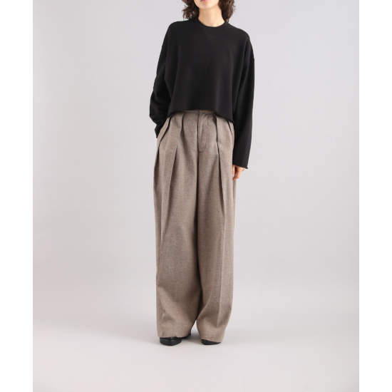 SACRAڥ EXTRA FINE FLEECE CROPPED TOP BLACK (125141091) 
