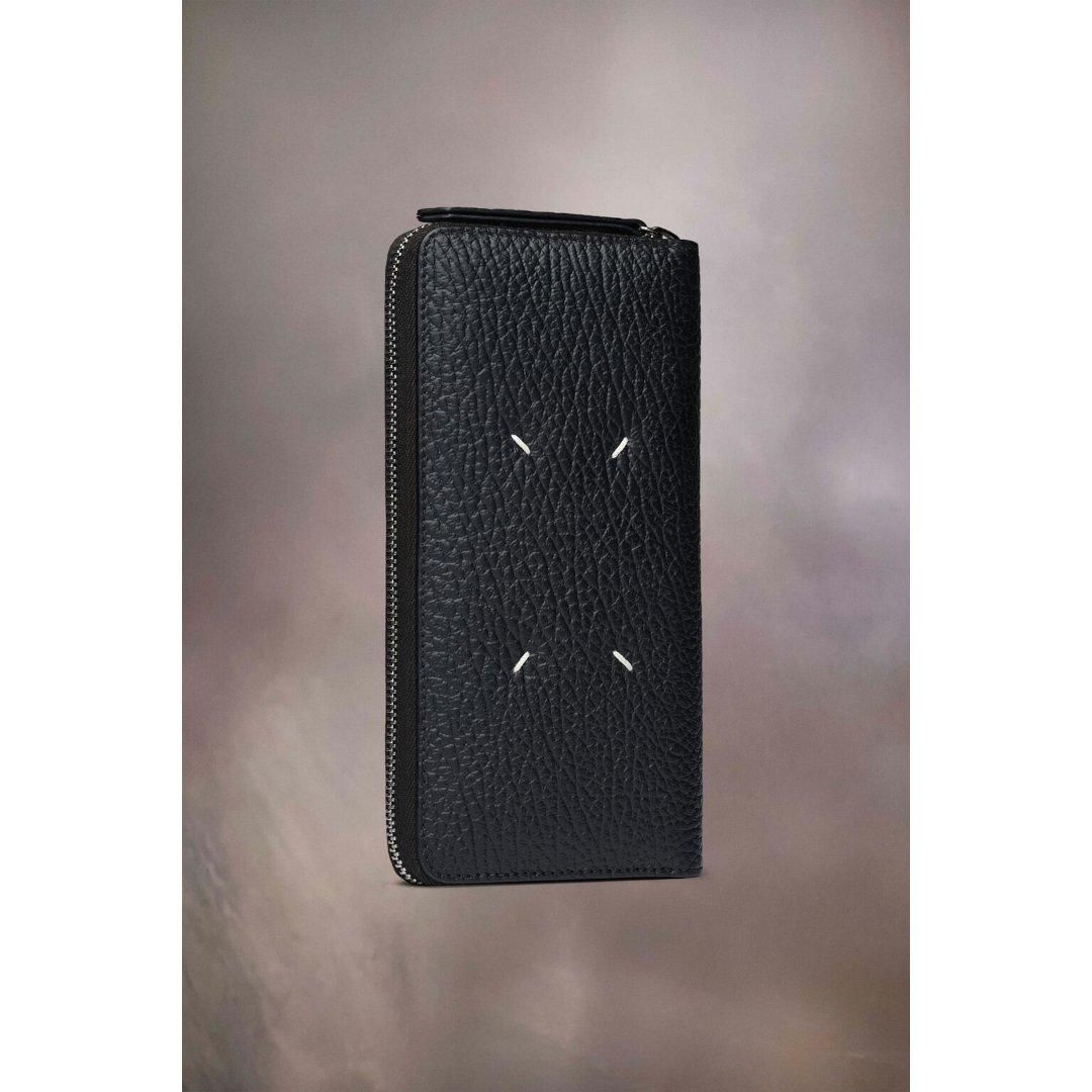 Maison Margiela  ᥾ ޥ른  Four stitches zip-around wallet BLACK (S56UI0110P4455T8013) 