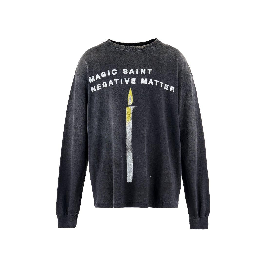 SAINT Mxxxxxx 【セント マイケル】 LS TEE/CANDLE/BLACK (SM SAINT Mxxxxxx 【セント マイケル】 LS TEE/CANDLE/BLACK (SM